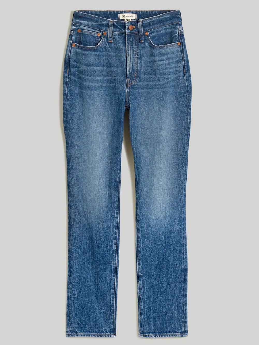 Madewell Straight-Leg Jeans in Medium Blue Wash